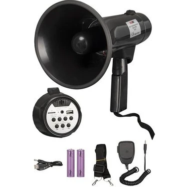Lastvoice MGF-120USB-BT Mayklı Askılı EL Megafon 120 Watt (Şarjlı Bluetooth USB Siren