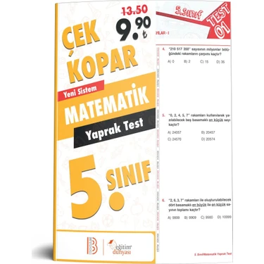 Eğitim Dünyası & Benim Hocam Yayınları - 5. Sınıf Matematik Çek Kopar Yaprak