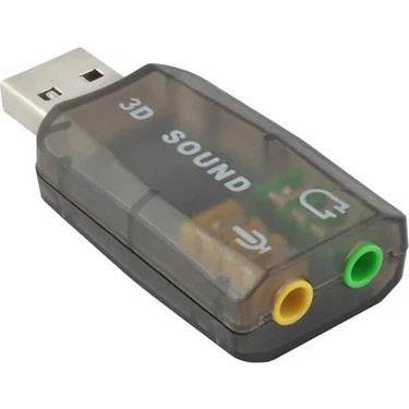Wozlo 5.1 Sound USB Ses Kartı Virtual 3D Çevirici