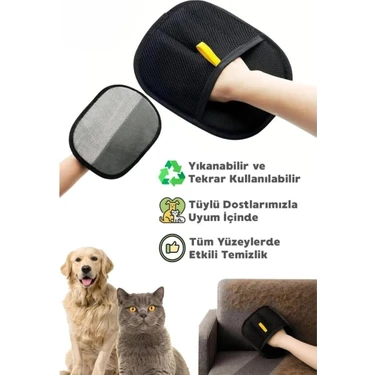 Alispet ﻿kedi Köpek Tüy Toplayıcı Çift Taraflı Statik Eldiveni Giysi Halı Elbise Mobilya Için