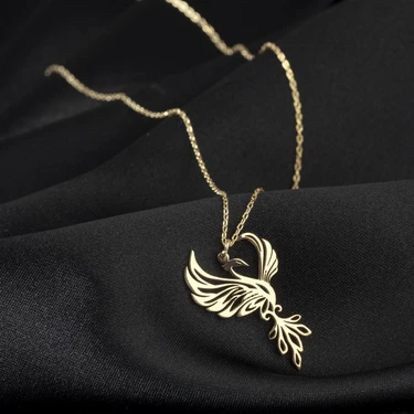 One Silver Gold 925 Ayar Gümüş Anka Kuşu Kadın