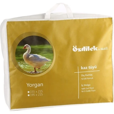 Özdilek Tek Kişilik %100 Kaz Tüyü Yorgan