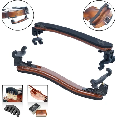 Midex Vp-40 Keman Yastığı 4/4 ve 3/4 Kemanlar ile Uyumlu + Reçine ve
