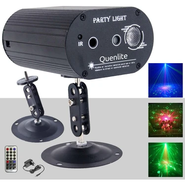 Quenlite Qd-50 Rgb Sahne Disko LED ve Lazer Işık Bir Arada 12 Çeşit