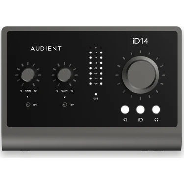 Audient İD14 Mkıı Yüksek Kalite Usb-C Ses Kartı: 10-Giriş/6-Çıkış 24BIT/96KHZ Burr Brown Ad/da