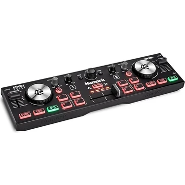 DJ2GO2 Touch – Yolculuk Için Mini Dj Kontrol Cihazı – 2 Panelli USB Dj Konsolu, Ses Arayüzü ve
