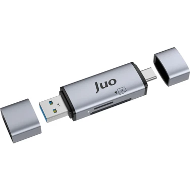 Juo USB 3.2 Type-C ve Usb-A Otg Sd / Micro Sd Hafıza Kart