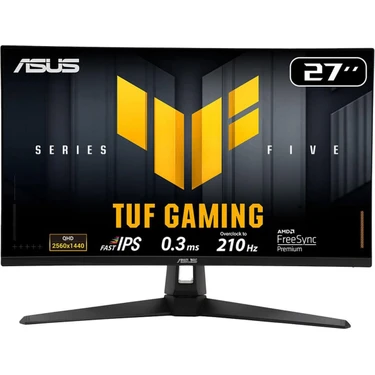 Asus Tuf Gaming VG27AQ5A 27 Inç 210Hz 0.3ms 2k Qhd Adaptive Sync Fast IPS Gaming