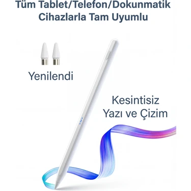 Fibaks Dokunmatik Kalem Tüm Cihazlara Uyumlu Tablet Telefon Android Windows Yazı ve Çizim Kalemi