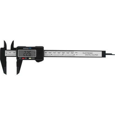 Hegi Kumpas Dijital LCD Ekran Karbon Fiber Hassas 150MM Kalınlık