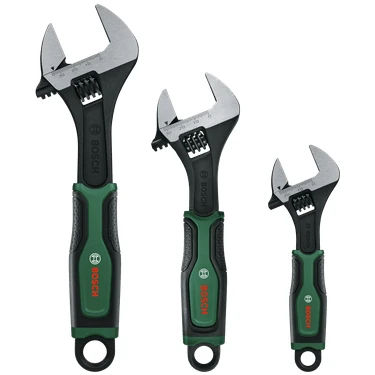 Bosch 3 Parça Ingiliz Anahtarı Seti 6" - 8" -