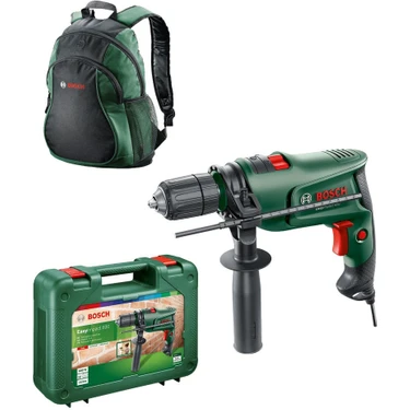 Bosch Easyımpact 600 13MM 600 Watt Darbeli Matkap + Sırt Çantası -
