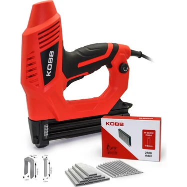 Kobb Kbz90 15-25mm Zımba Ve 15-32mm Profesyonel Çivi Çakma Makinesi + 3000 Adet Yedek Zımba Ve