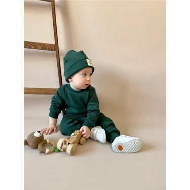 MiaBaby Pamuk Bereli 3'lü Takım Bebek ve Çocuk Nefti