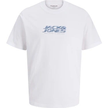 Jack & Jones Erkek Gögüs Logo Baskili Tisört -