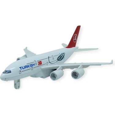 Vardem Çek Bırak Metal Yolcu Uçağı - 21 cm - Büyük