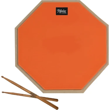Midex DD-1080-C Bateri Davul Çalışma Pedi 8 Inç Drum Practice