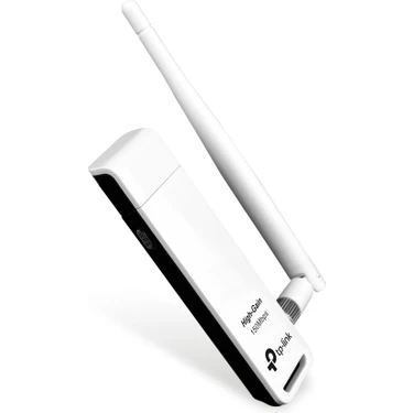 TP-Link TL-WN722N | Wi-Fi 4 USB Adaptör | 150 Mbps | 4dBi Anten ile Yüksek Çekim Gücü | WPS Butonu