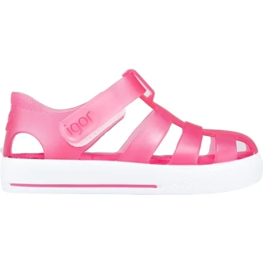 Igor Star Kaymayı Önleyen Flex Foam Cırtlı Şeffaf Sandalet Unisex Çocuk SANDALET S10171