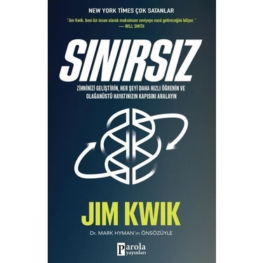 Parola Yayınları Sınırsız - Jim Kwik Ciltsiz 400 Sayfa Kişisel Gelişim