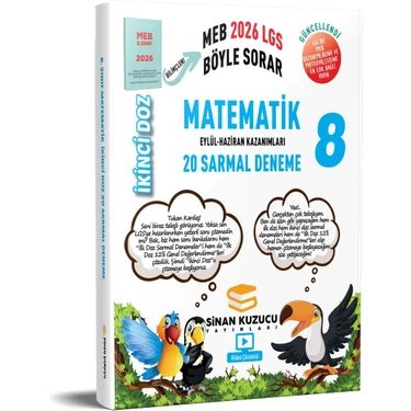 Sinan Kuzucu Yayınları 8. Sınıf Ikinci Doz Sarmal Branş Denemeleri Matematik