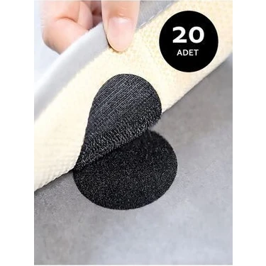 Safestore 20'li Halı Kilim Koltuk Örtüsü Sabitleyici Kaydırmaz Cırt Yıkanabilir Kendinden