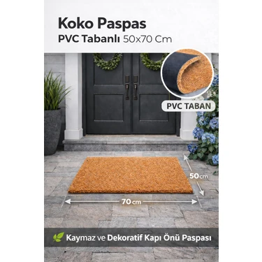 Koko Coco Halı Kapı Önü Paspas Koko - 50cm x