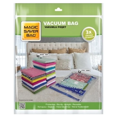 Seç & Al Magic Saver Bag Büyük Boy Vakumlu Hurç Yorgan Hurcu Vakumlu Hurc Poşet Saklama