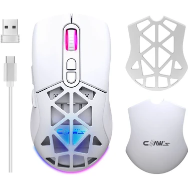 Claw's Nexus Air V1 Kablosuz 10000 Dpi Pixart PMW3325 Sensör Makro Yazılımlı & Değiştirilebilir