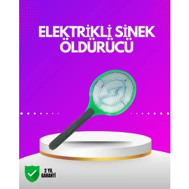 Renklime Iç ve Dış Mekan Elektrikli Sinek Öldürücü | Hafif ve Ergonomik