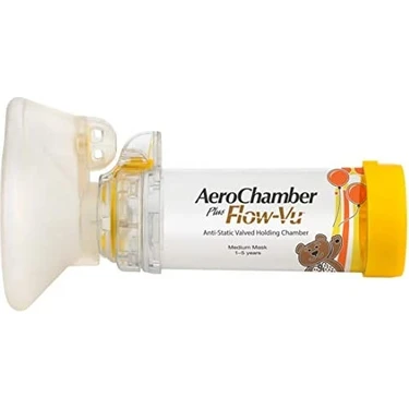 Aerochamber Plus Flow-Vu Sarı 1-5