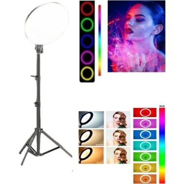 14 Inç Rgb Makyaj Stüdyosu Portresi Dairesel Dolgu Işığı Youtube Vlog Video Çekimi+