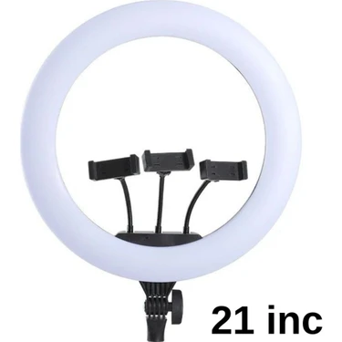LCD Ekranlı 21 Inç Profesyonel Stüdyo Işığı Ring Light (56