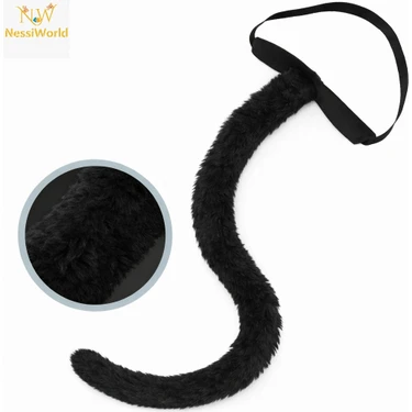 SHC4200 Siyah Peluş Kuyruk Şekil Verilebilir 70