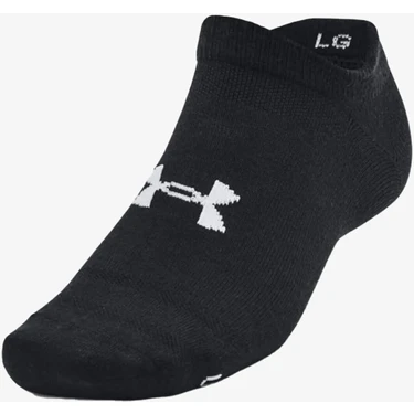Under Armour 6pk Siyah No Show Çorap Unisex Örme Kumaş İle Rahat Kullanım Ve