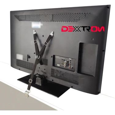 Dextron Tüm Tv'lere Uyumlu, Güvenlik Halkalı, Metal Aksamlı, Y Tipi Deprem Tv Güvenlik