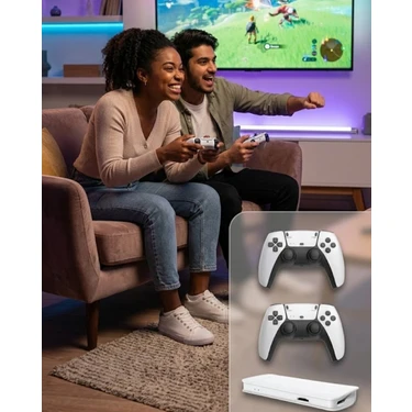 Azrlya M15 Retro Konsol – 20.000 Oyunlu, Çift Gamepadli, 4K HDMI -