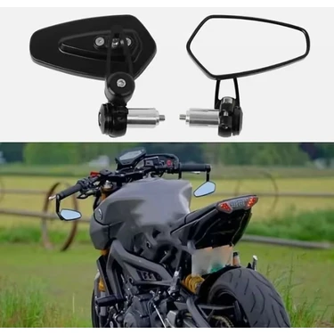 İsmiyle Al Motosiklet Gidon Aynası Siyah Tak