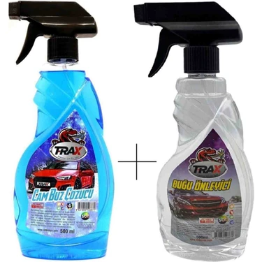 Sogex Cam Buz Çözücü (500ML) + Buğu Önleyici (500ML) Kış Set