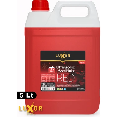 Luxor Kimya 4 Mevsim -52°C Kırmızı Ultrasonic Antifiriz 5 Lt [YENİ