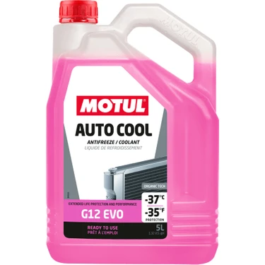 Motul Auto Cool G12 Evo 5 Lt Kırmızı Antifriz Uzun Ömürlü Motor Koruma ve Donma Karşıtı