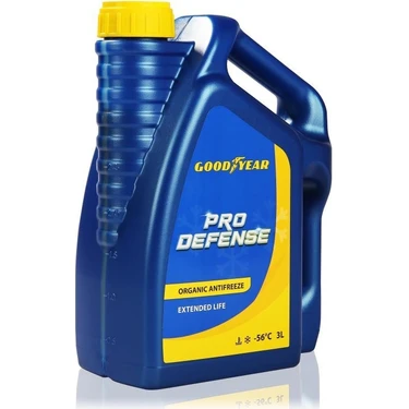 Goodyear Pro Defense Kırmızı Organik Antifriz 3 lt -56°C Yüksek Performanslı Kışa Hazır Soğutma
