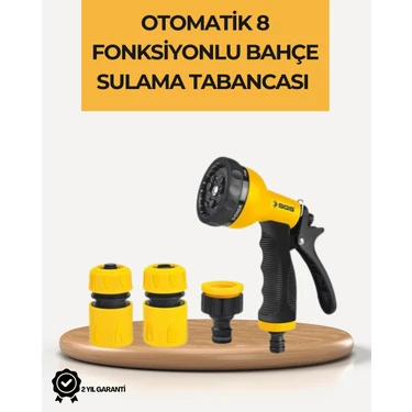 Epilons 8 Modlu Bahçe Sulama Tabancası Seti Bitki Çiçek Araç