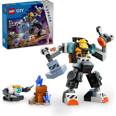 City Uzay Inşaat Robotu 60428-6 Yaş ve Üzeri Çocuklar Için Uzay Aracı Içeren Yaratıcı Oyuncak Yapım