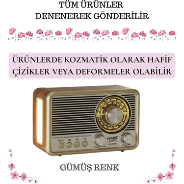 Dexxony Modern Nostaljik Radyo - Bluetootlu, Fenerli, Kibar, Fm Radyo & Şıklık ve Tarz Bir Arada