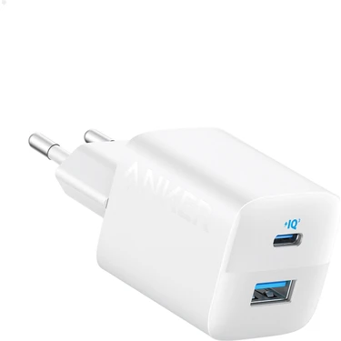 Anker 323 33W USB-C + USB-A Hızlı Şarj Cihazı -(USB-C PD 20W + USB-A 12W) iPhone & Android ile