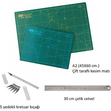 Profesyonel Hobi Kesim Matı Seti A2 (Cutting Mat