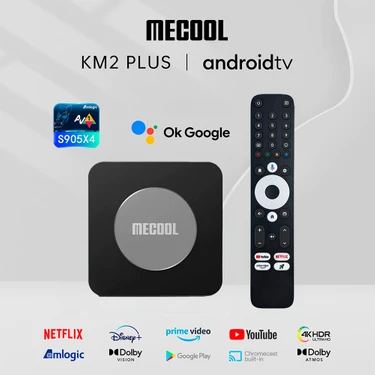 Mecool Km2 Plus Lisanslı 4K Android Media