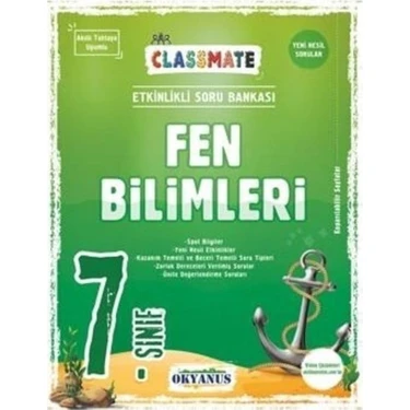 Okyanus 7.sınıf Classmate Fen Bilimeleri Soru