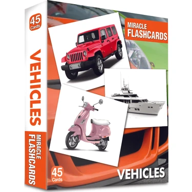 MK Publications Miracle Flashcards Vehicles - 45